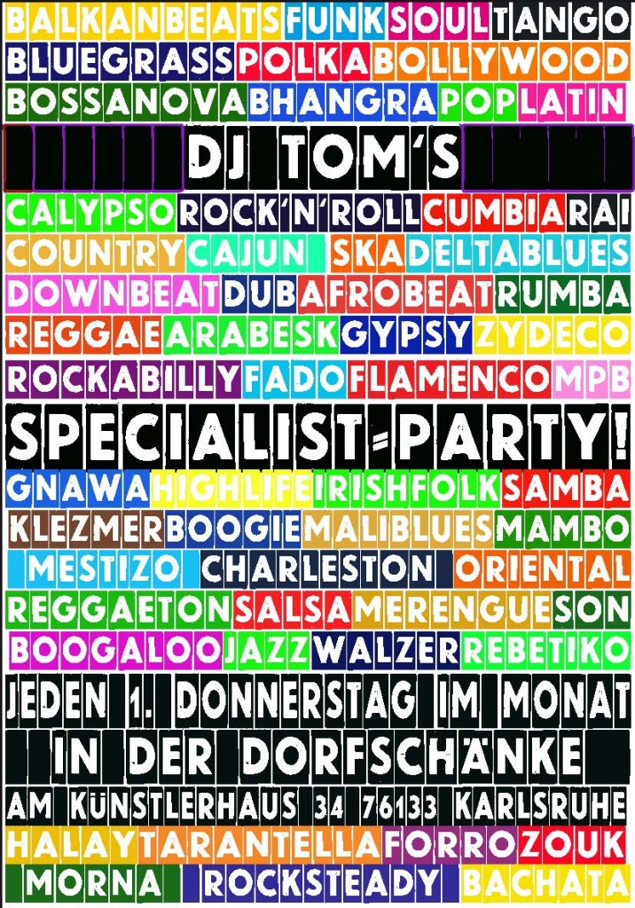 2016 DJ Tom's Specialist-Party
